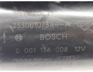 Motor Arranque Renault Clio IV  1 5 Dynamique [1 5 Ltr  - 66 kW dCi Diesel FAP Energy]