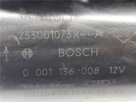 Motor Arranque Renault Clio IV  1 5 Dynamique [1 5 Ltr  - 66 kW dCi Diesel FAP Energy]