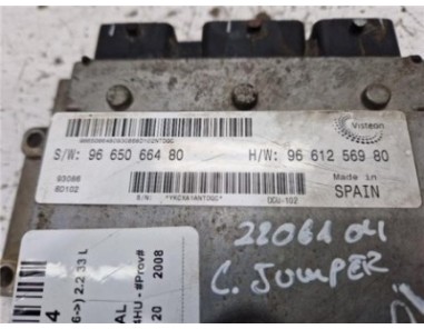 Centralita motor uce Citroen Jumper Furgón  2 2 33 L2H1 HDi 120 [2 2 Ltr  - 88 kW HDi CAT]