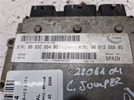 Centralita motor uce Citroen Jumper Furgón  2 2 33 L2H1 HDi 120 [2 2 Ltr  - 88 kW HDi CAT]