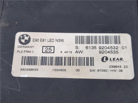 Centralita Luces BMW Serie 3 Touring  2 0 318d [2 0 Ltr  - 105 kW Turbodiesel CAT]