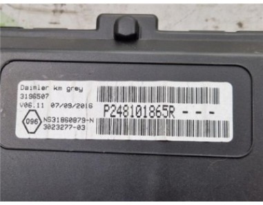 Cuadro Instrumentos Mercedes-Benz Citan  Furgón  1 5 109 CDI Extralargo  [1 5 Ltr  - 66 kW CDI CAT]