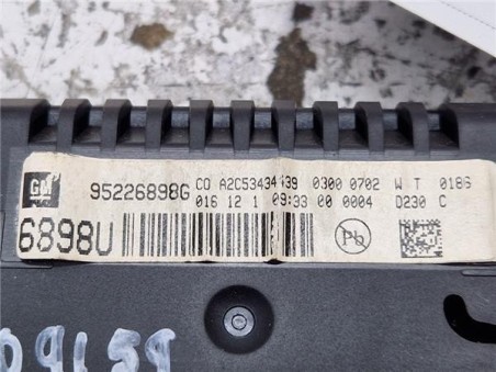 Pantalla Chevrolet Cruze  1 7 LT [1 7 Ltr  - 96 kW Diesel CAT]