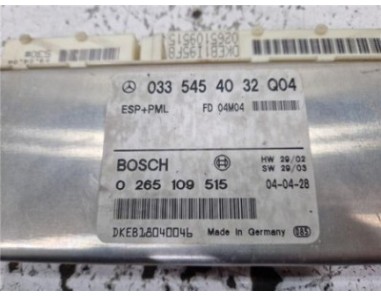 Centralita Abs Mercedes-Benz Clase E  Berlina  2 7 E 270 CDI  [2 7 Ltr  - 130 kW CDI CAT]