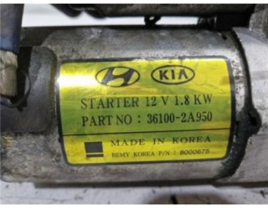 Motor Arranque Hyundai Tucson  1 7 Tecno BlueDrive 2WD [1 7 Ltr  - 85 kW CRDi CAT]