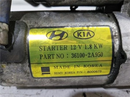 Motor Arranque Hyundai Tucson  1 7 Tecno BlueDrive 2WD [1 7 Ltr  - 85 kW CRDi CAT]