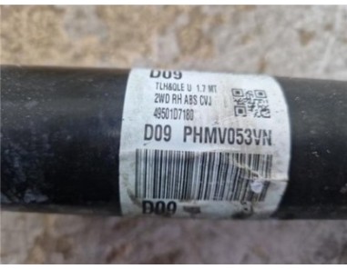 Transmision Delantera Derecha Hyundai Tucson  1 7 Tecno BlueDrive 2WD [1 7 Ltr  - 85 kW CRDi CAT]