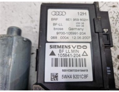 Elevalunas Electrico Delantero Derecho Audi A4 Berlina  2 0 TDI 16V  [2 0 Ltr  - 103 kW TDI]