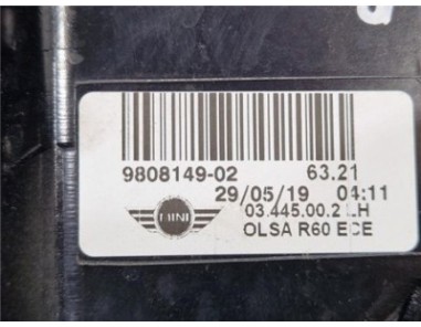 Piloto Trasero Izquierdo Mini Countryman  1 6 Cooper D All4 [1 6 Ltr  - 82 kW Diesel CAT]