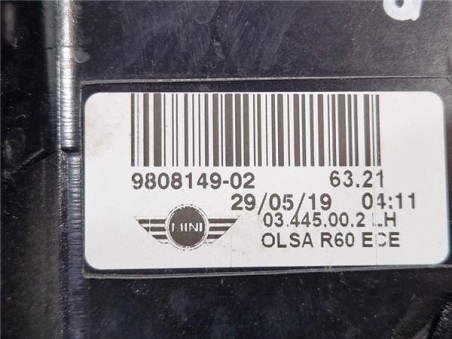Piloto Trasero Izquierdo Mini Countryman  1 6 Cooper D All4 [1 6 Ltr  - 82 kW Diesel CAT]