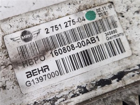 RADIADOR AGUA Mini Countryman  1 6 Cooper D All4 [1 6 Ltr  - 82 kW Diesel CAT]