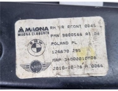 Elevalunas Electrico Delantero Derecho Mini Countryman  1 6 Cooper D All4 [1 6 Ltr  - 82 kW Diesel CAT]