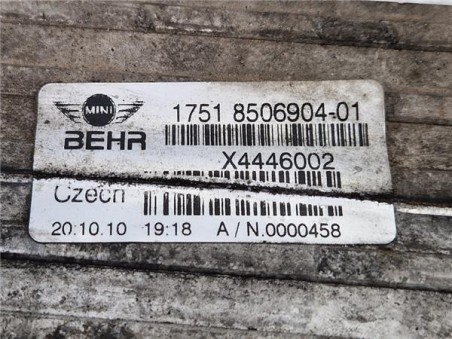 Intercooler Mini Countryman  1 6 Cooper D All4 [1 6 Ltr  - 82 kW Diesel CAT]