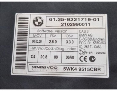 Modulo Electronico Mini Countryman  1 6 Cooper D All4 [1 6 Ltr  - 82 kW Diesel CAT]