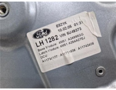 Elevalunas Electrico Trasero Izquierdo Ford FOCUS II Ranchera familiar  2 0 TDCi