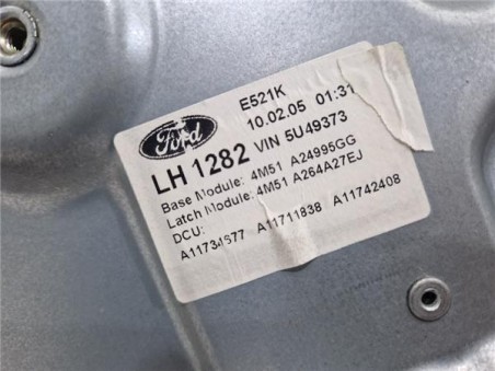 Elevalunas Electrico Trasero Izquierdo Ford FOCUS II Ranchera familiar  2 0 TDCi