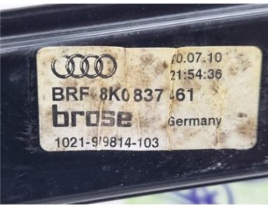 Elevalunas Electrico Delantero Izquierdo Audi A4 Berlina  2 0 e [2 0 Ltr  - 100 kW 16V TDI]