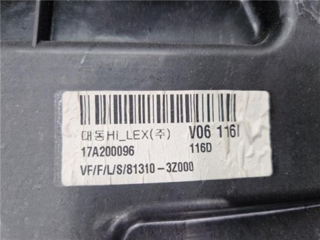 Elevalunas Electrico Delantero Izquierdo Hyundai i40  1 7 Style [1 7 Ltr  - 100 kW CRDi CAT]