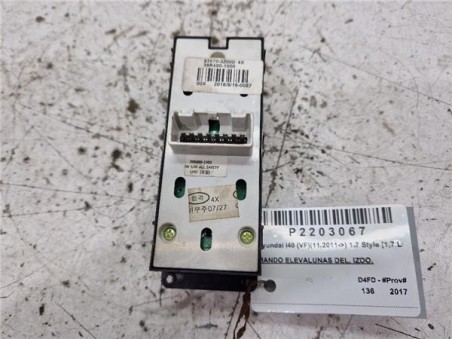 MANDO ELEVALUNAS DELANTERO IZQUIERDO Hyundai i40  1 7 Style [1 7 Ltr  - 100 kW CRDi CAT]