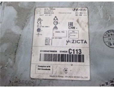 Radio / Cd Hyundai i40  1 7 Style [1 7 Ltr  - 100 kW CRDi CAT]