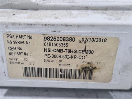 Cuadro Instrumentos Peugeot 308  1 5 Style [1 5 Ltr  - 75 kW Blue-HDI FAP]