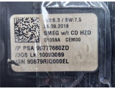 Radio / Cd Peugeot 308  1 5 Style [1 5 Ltr  - 75 kW Blue-HDI FAP]