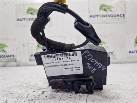 Cerradura Puerta Trasera Derecha Peugeot 308  1 5 Style [1 5 Ltr  - 75 kW Blue-HDI FAP]