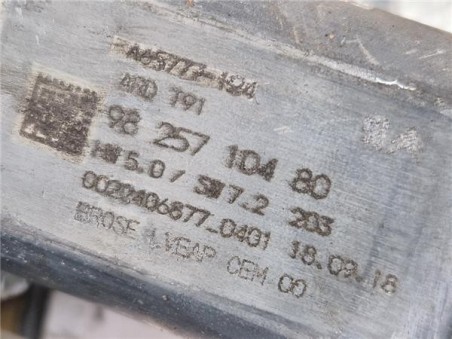 Elevalunas Electrico Trasero Derecho Peugeot 308  1 5 Style [1 5 Ltr  - 75 kW Blue-HDI FAP]