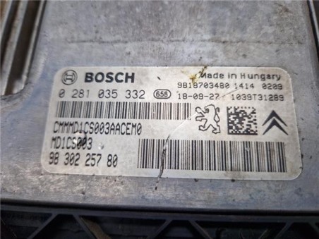 Centralita motor uce Peugeot 308  1 5 Style [1 5 Ltr  - 75 kW Blue-HDI FAP]