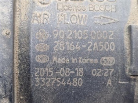 Caudalimetro Hyundai Tucson  1 7 Tecno BlueDrive 2WD [1 7 Ltr  - 85 kW CRDi CAT]