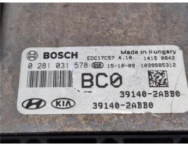 Centralita Hyundai Tucson  1 7 Tecno BlueDrive 2WD [1 7 Ltr  - 85 kW CRDi CAT]