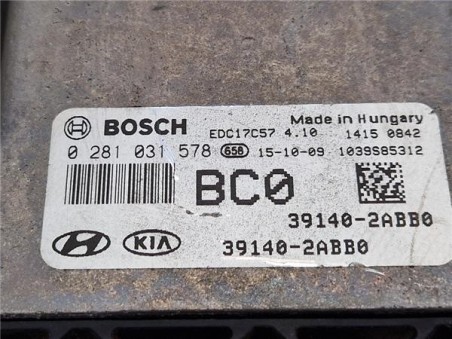 Centralita Hyundai Tucson  1 7 Tecno BlueDrive 2WD [1 7 Ltr  - 85 kW CRDi CAT]