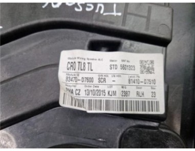 Elevalunas Electrico Trasero Izquierdo Hyundai Tucson  1 7 Tecno BlueDrive 2WD [1 7 Ltr  - 85 kW CRDi CAT]