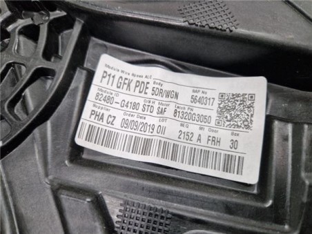 Elevalunas Electrico Delantero Derecho Hyundai i30  1 6 KLASS 70KW