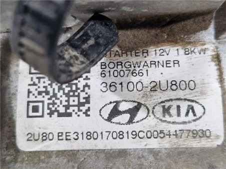 Motor Arranque Hyundai i30  1 6 KLASS 70KW