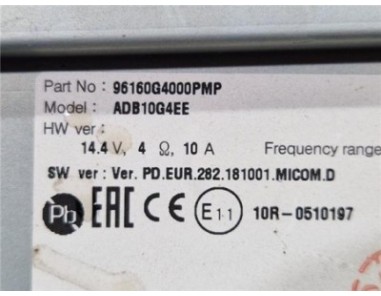 PANTALLA NAVEGADOR Hyundai i30  1 6 KLASS 70KW