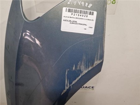 Aleta Delantera Derecha Audi A4 Berlina  2 0 Basis [2 0 Ltr  - 105 kW 16V TDI]