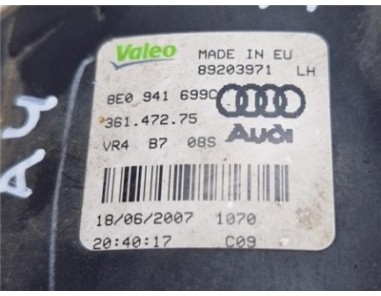 Faro Antiniebla Izquierdo Audi A4 Berlina  2 0 TDI 16V  [2 0 Ltr  - 103 kW TDI]