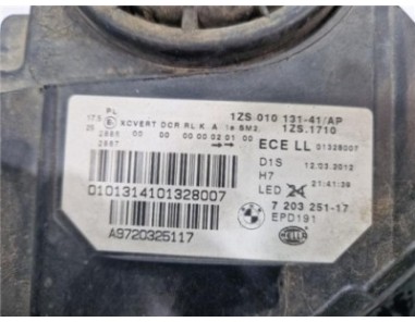 FARO XENON IZQUIERDO BMW Serie 5 Berlina  2 0 520 d [2 0 Ltr  - 135 kW Turbodiesel]