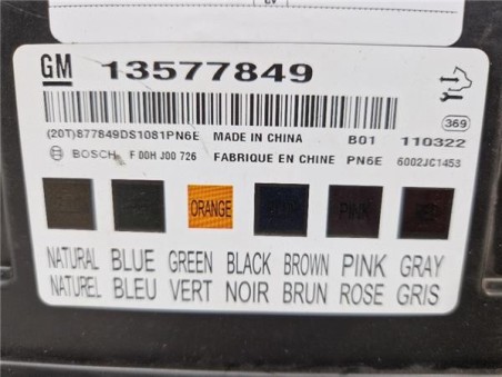 Centralita Chevrolet Orlando  2 0 LT [2 0 Ltr  - 96 kW Diesel CAT]