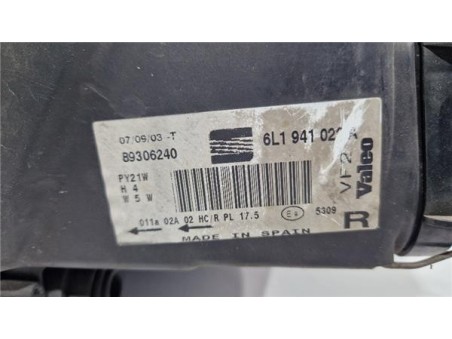 Faro Delantero Derecho Seat Cordoba Berlina  1 9 TDI