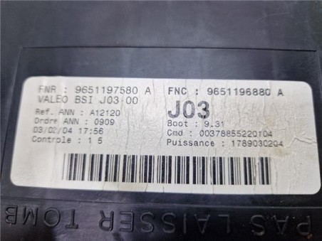 BSI Peugeot 307 Break / SW  2 0 HDi 135