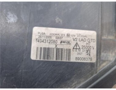 FARO XENON IZQUIERDO Peugeot 807  2 2 ST [2 2 Ltr  - 94 kW HDi FAP CAT ]