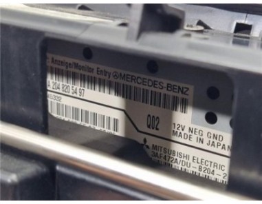 Pantalla Mercedes-Benz Clase C  Berlina  2 1 C 200 CDI BlueEfficiency  [2 1 Ltr  - 100 kW CDI CAT]