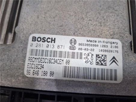 Centralita Peugeot PARTNER Furgón 1 6 HDi