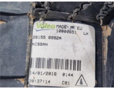 Faro Antiniebla Izquierdo Nissan Juke I  1 5 Acenta [1 5 Ltr  - 81 kW Turbodiesel CAT]