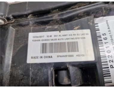 FARO XENON DERECHO Nissan Juke I  1 5 Acenta [1 5 Ltr  - 81 kW Turbodiesel CAT]