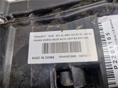 FARO XENON DERECHO Nissan Juke I  1 5 Acenta [1 5 Ltr  - 81 kW Turbodiesel CAT]