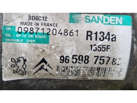 Compresor Aire Acondicionado Citroen C4 Berlina  1 6 HDi