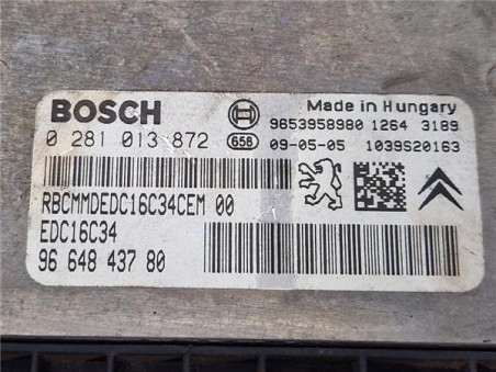 Centralita Peugeot 207  1 6 Sport [1 6 Ltr  - 66 kW 16V HDi]